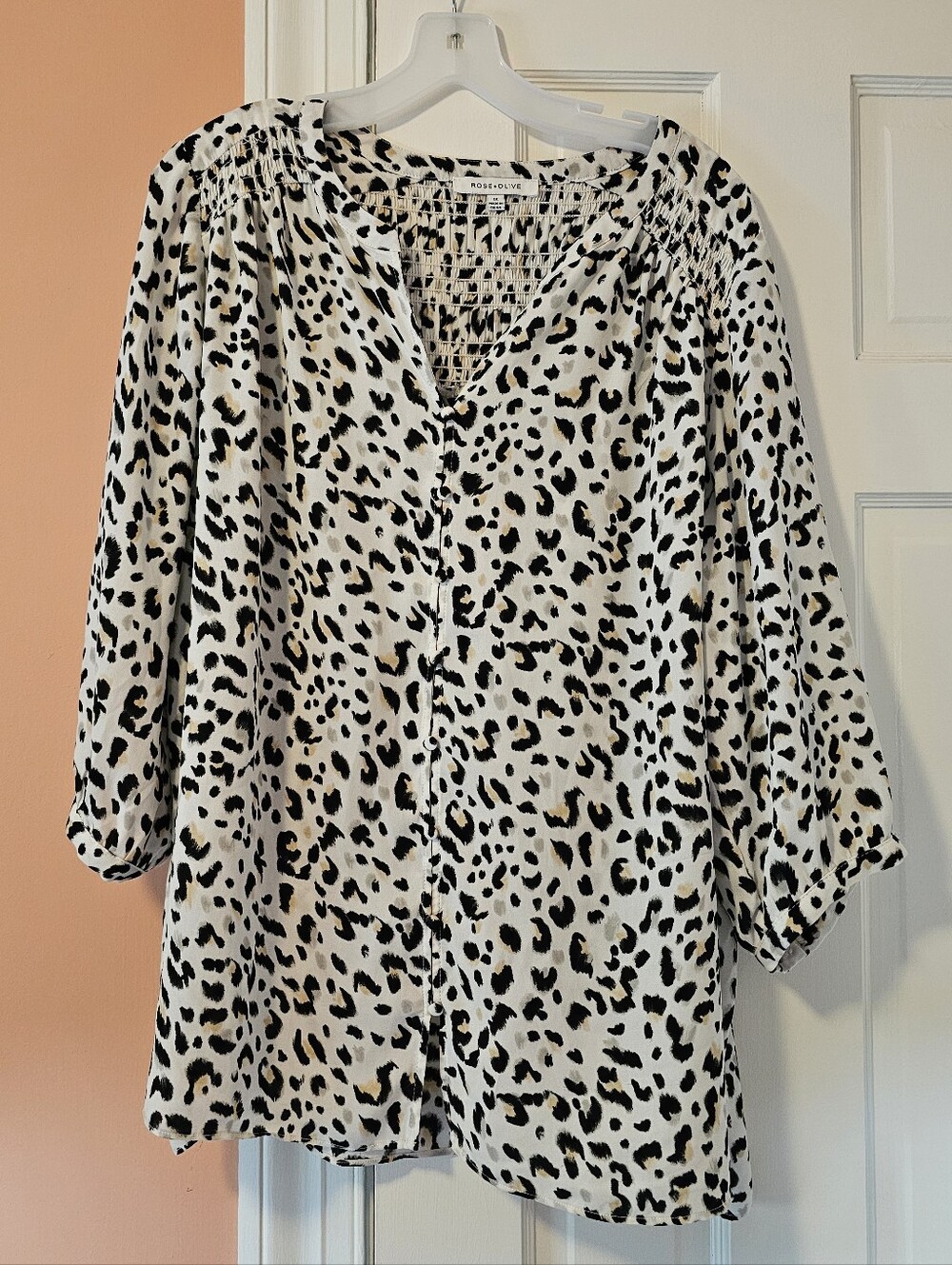 Cheetah Print Blouse